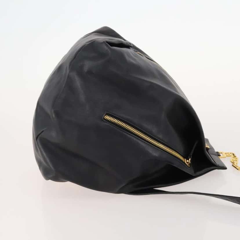 Versace Vintage Shoulder Bag Black Leather Good condition - Inside View