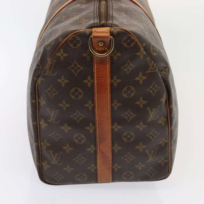 Louis Vuitton Keepall Bag Brown Canvas Fair condition - Model View