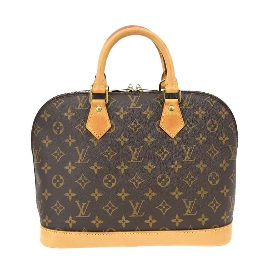 Louis Vuitton Alma Handbag Brown Canvas Good condition - Back View