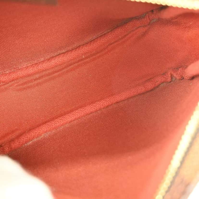 Louis Vuitton Trousse Make Up Bag Brown Canvas Good condition - Inside View