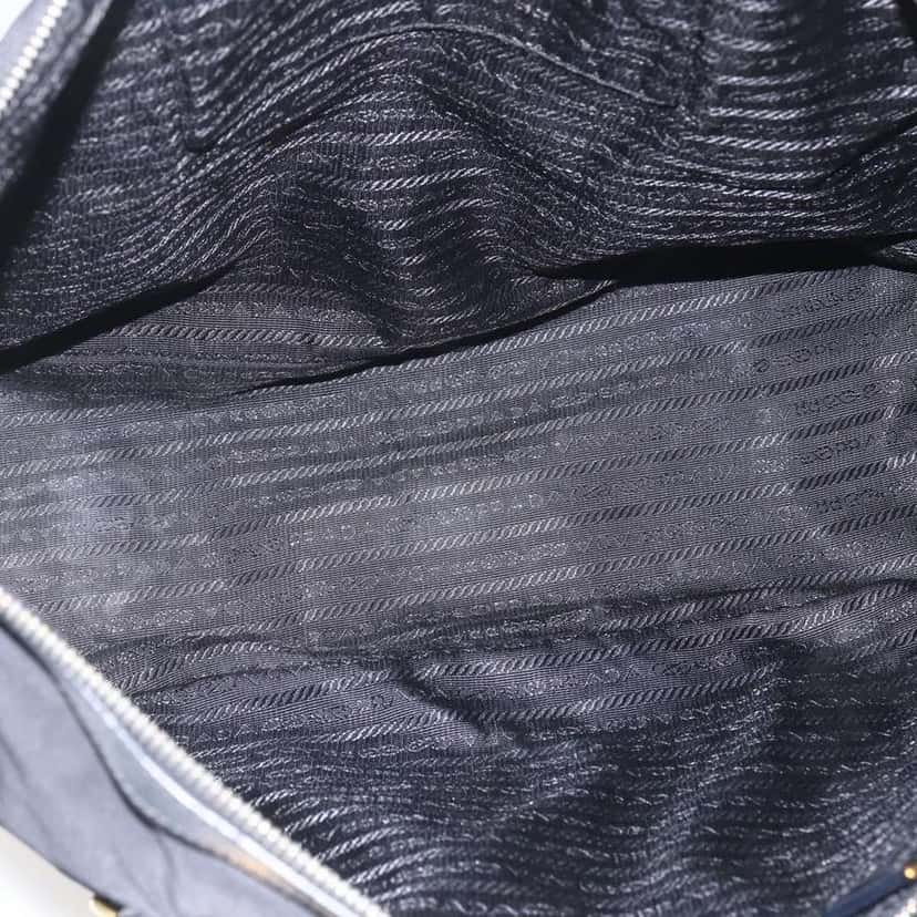 Prada Belted Tote Black Good condition - Box View