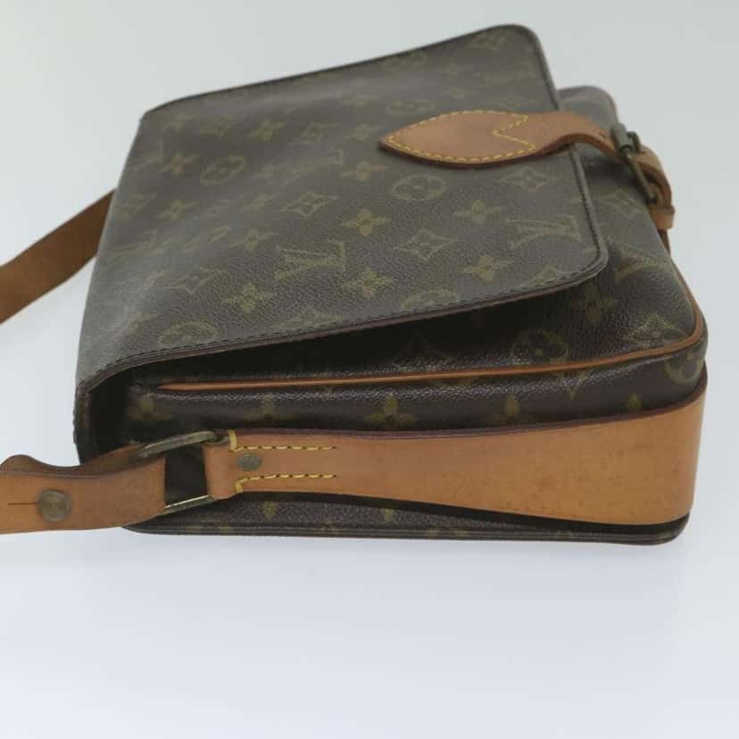 Louis Vuitton Cartouchiere Handbag Brown Canvas Fair condition - Model View