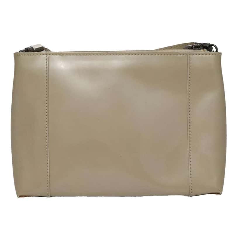 Christian Dior Vintage Zip Shoulder Bag Beige Good condition - Back View