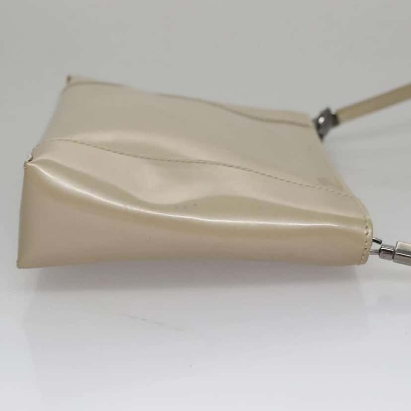 Christian Dior Vintage Zip Shoulder Bag Beige Good condition - Inside View
