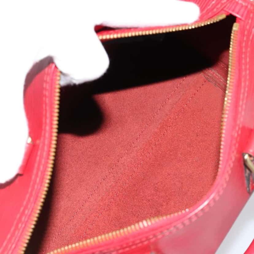 Louis Vuitton Speedy Handbag Red Leather Good condition - Box View