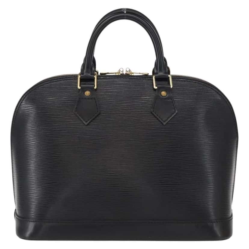 Louis Vuitton Alma Handbag Black Leather Good condition - Back View