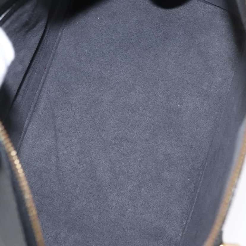 Louis Vuitton Alma Handbag Black Leather Good condition - Box View