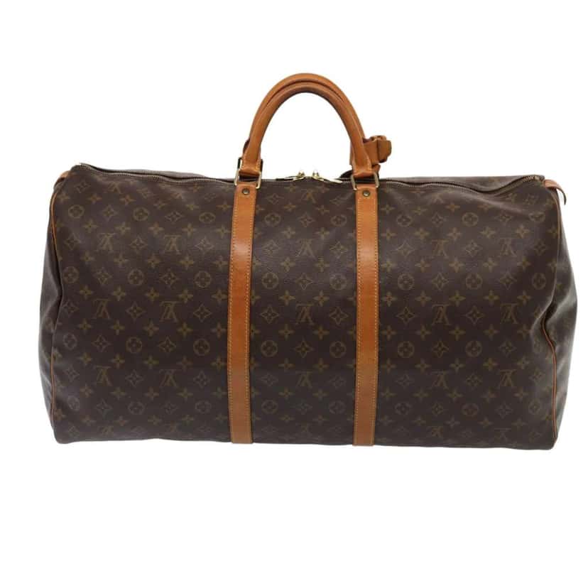 Louis Vuitton Keepall Bag Brown Canvas Good condition - Back View
