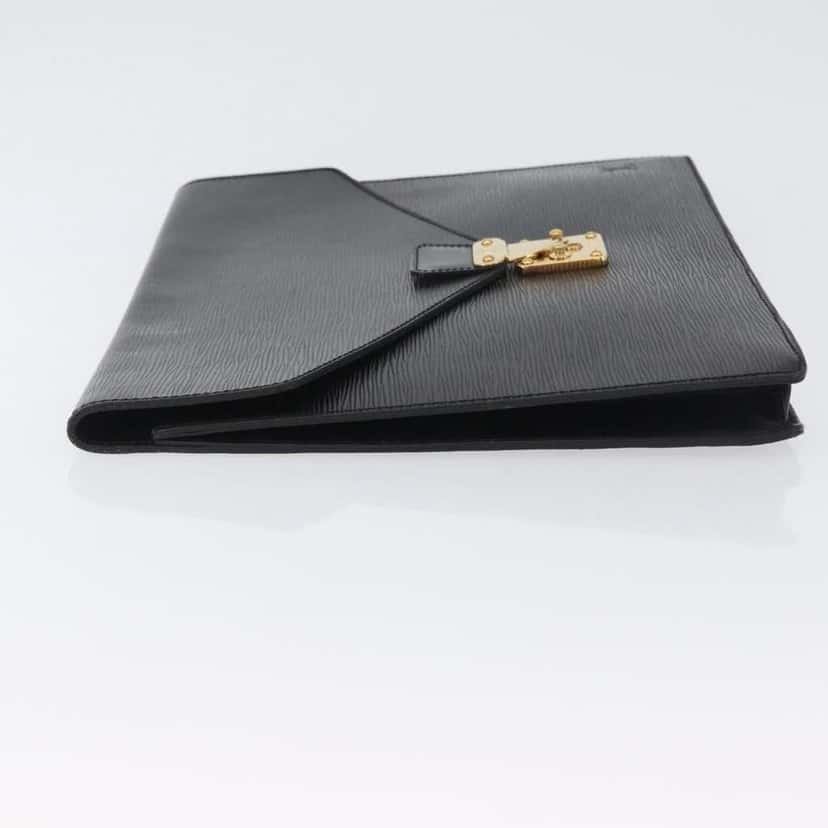 Louis Vuitton Porte-Documents Senateur Bag Black Leather Good condition - Model View