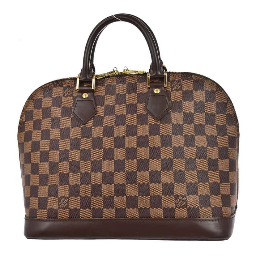 Louis Vuitton Alma Handbag Brown Canvas Good condition - Back View