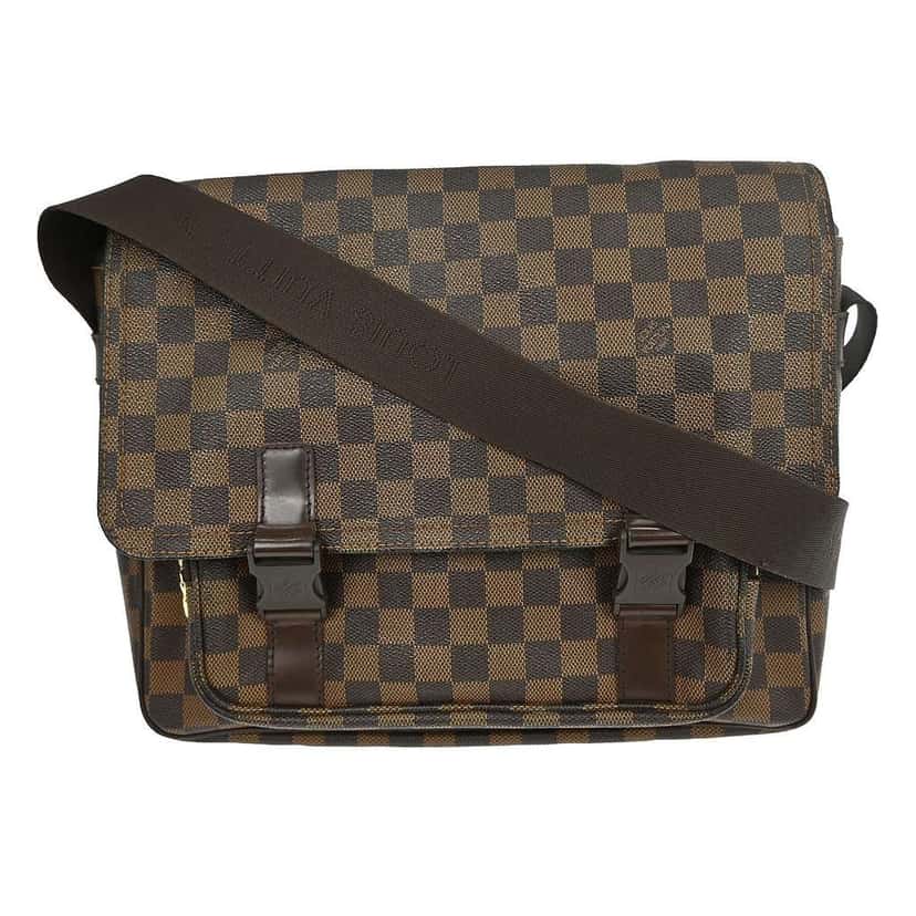 Louis Vuitton Melville Messenger Bag Brown Canvas Good condition - Front View