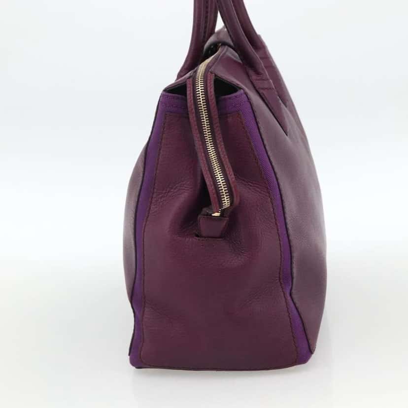 Saint Laurent Bicolor Muse Two Cabas Purple Leather Good condition - Model View
