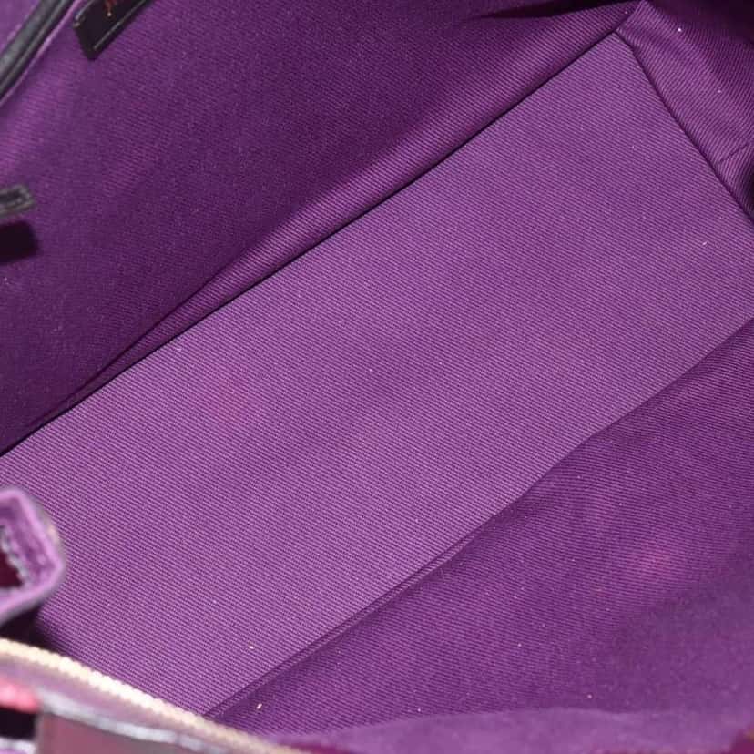 Saint Laurent Bicolor Muse Two Cabas Purple Leather Good condition - Box View