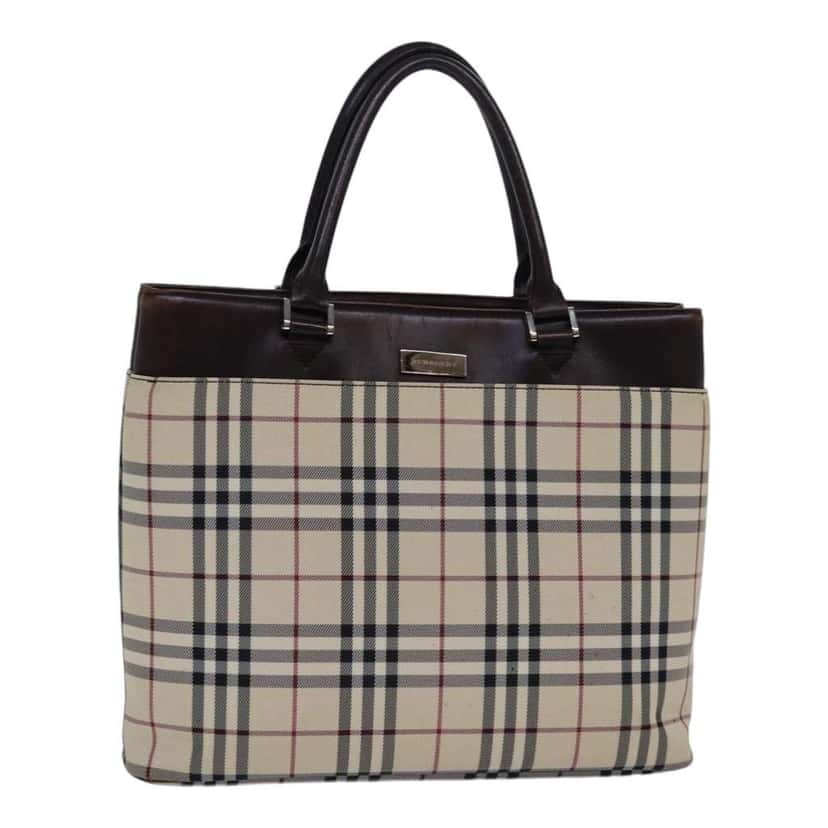 Burberry Nova Check Handbag Beige Good condition - Front View