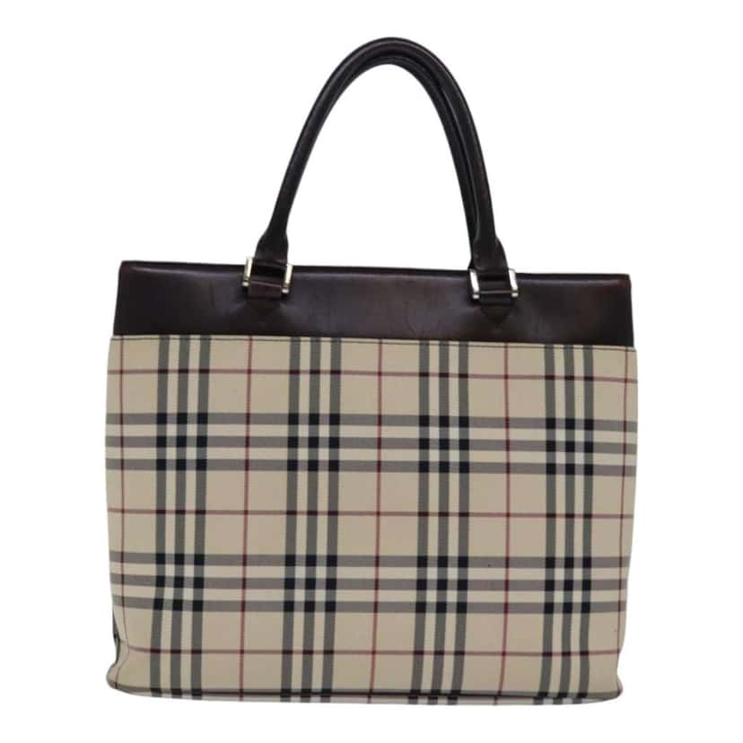 Burberry Nova Check Handbag Beige Good condition - Back View