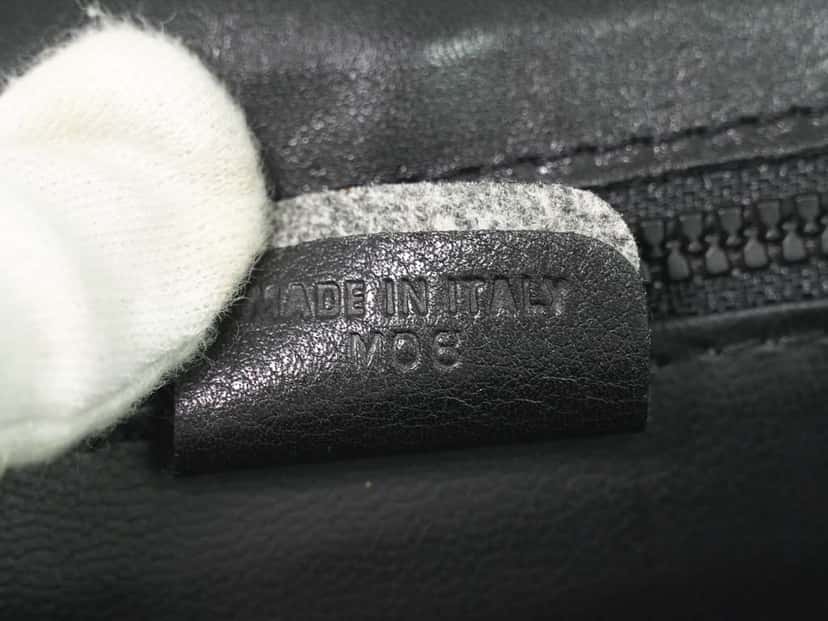 Celine Vintage Shoulder Bag Black Leather Good condition - Box View