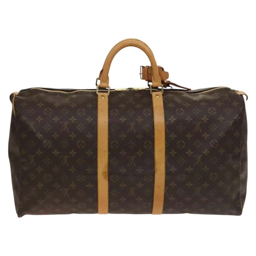 Louis Vuitton Keepall Bag Brown Canvas Good condition - Back View