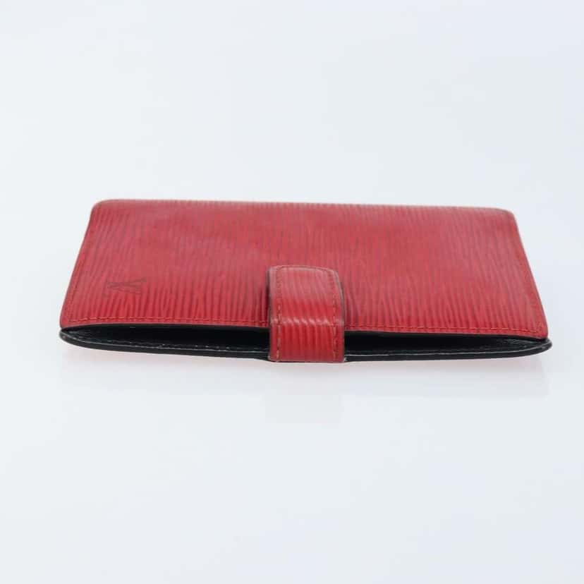 Louis Vuitton Agenda Cover Red Leather Fair condition - Inside View