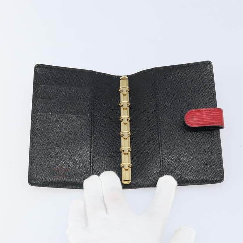 Louis Vuitton Agenda Cover Red Leather Fair condition - Box View