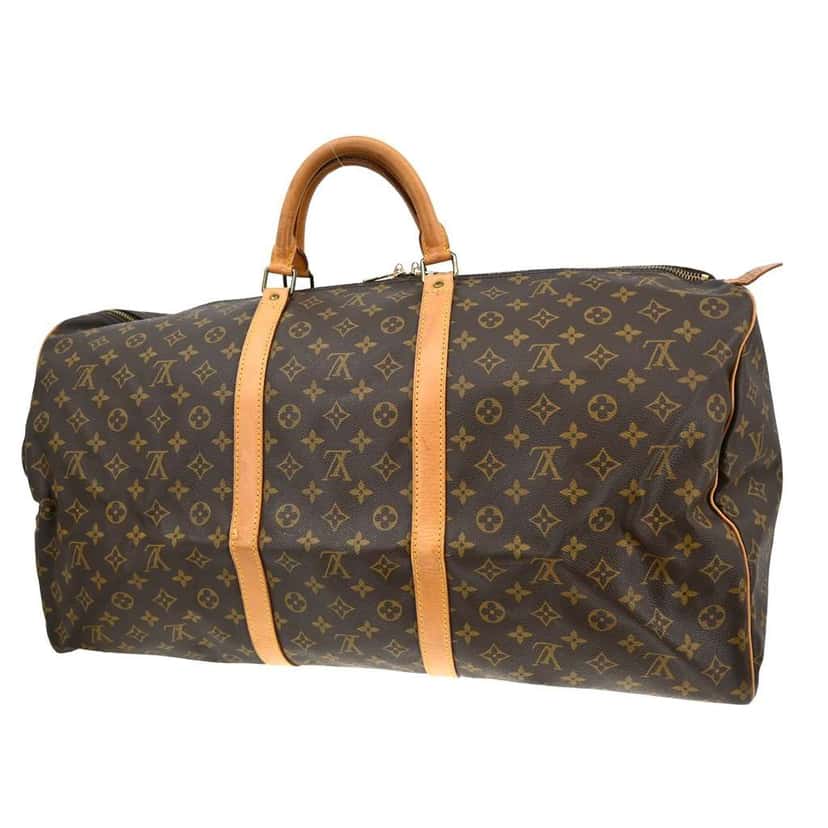 Louis Vuitton Keepall Bag Brown Canvas Fair condition - Back View