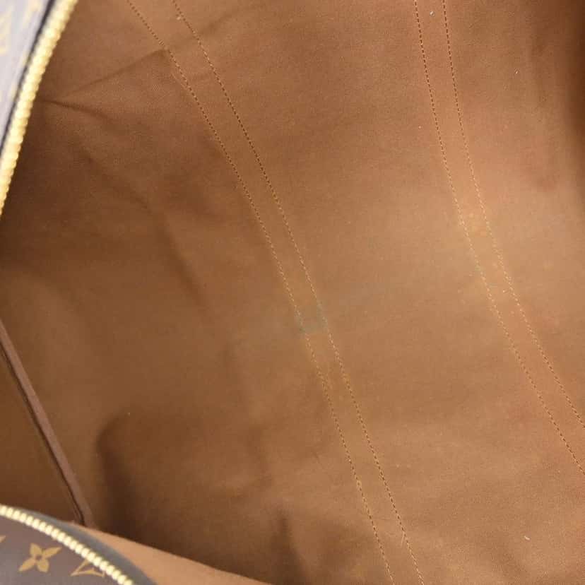 Louis Vuitton Keepall Bag Brown Canvas Fair condition - Inside View
