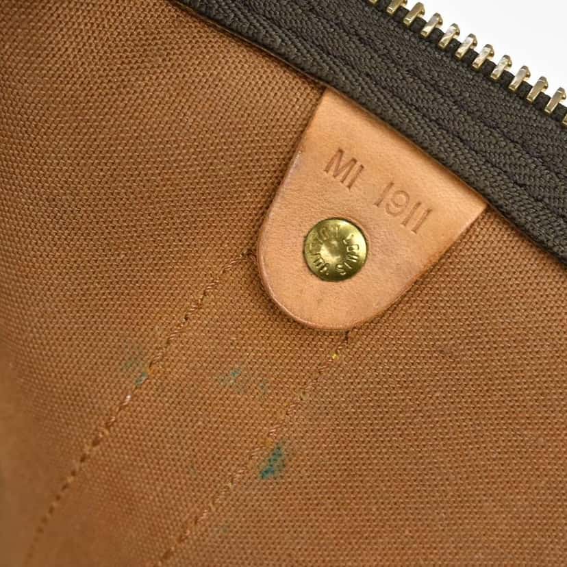 Louis Vuitton Keepall Bag Brown Canvas Fair condition - Model View