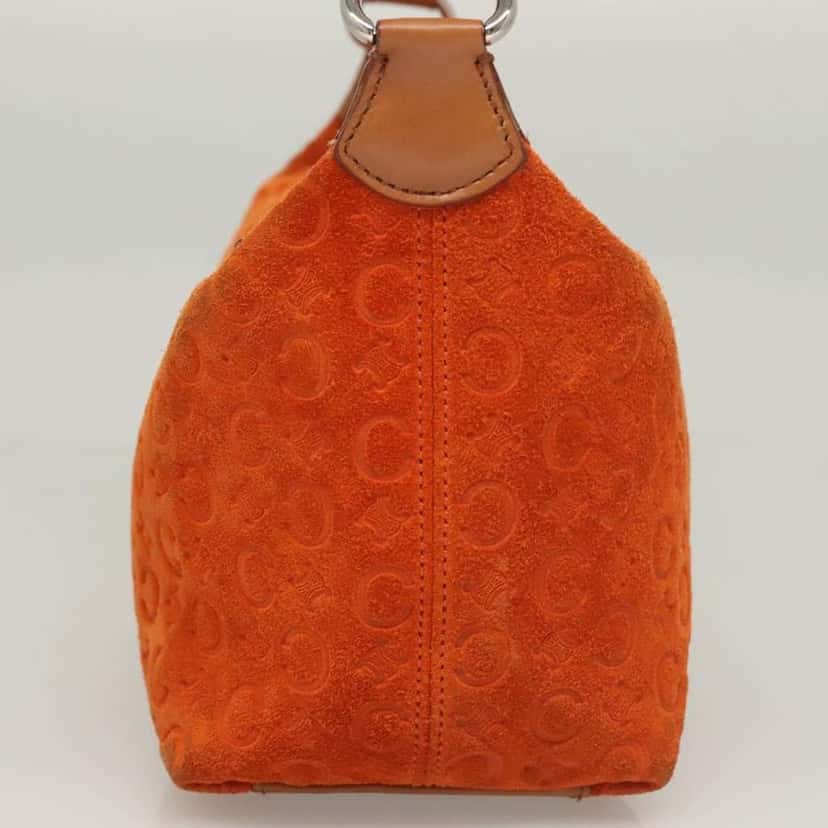 Celine C Macadam Handbag Orange Suede Good condition - Model View