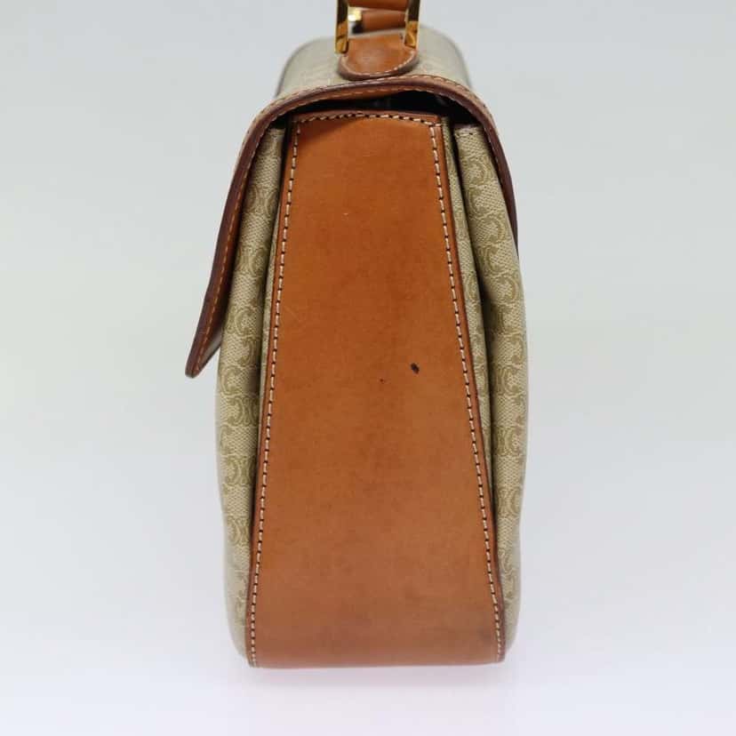 Celine Vintage Convertible Top Handle Bag Beige Canvas Good condition - Inside View