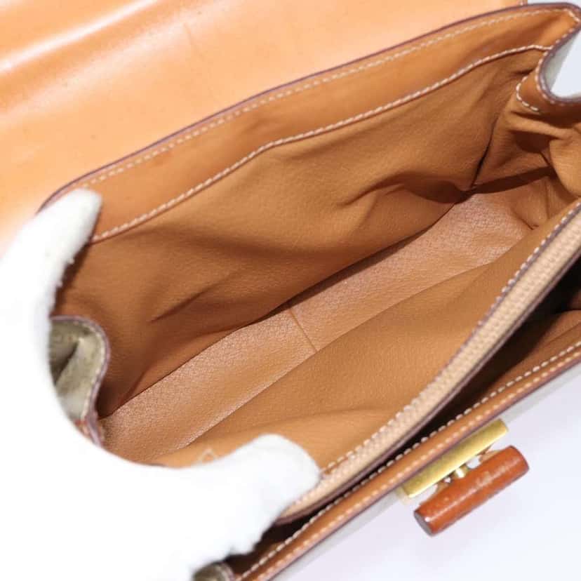 Celine Vintage Convertible Top Handle Bag Beige Canvas Good condition - Box View