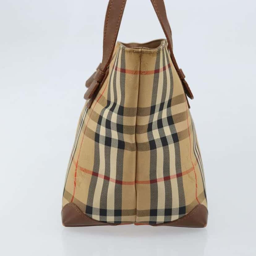 Burberry Nova Check Tote Beige Canvas Fair condition - Inside View