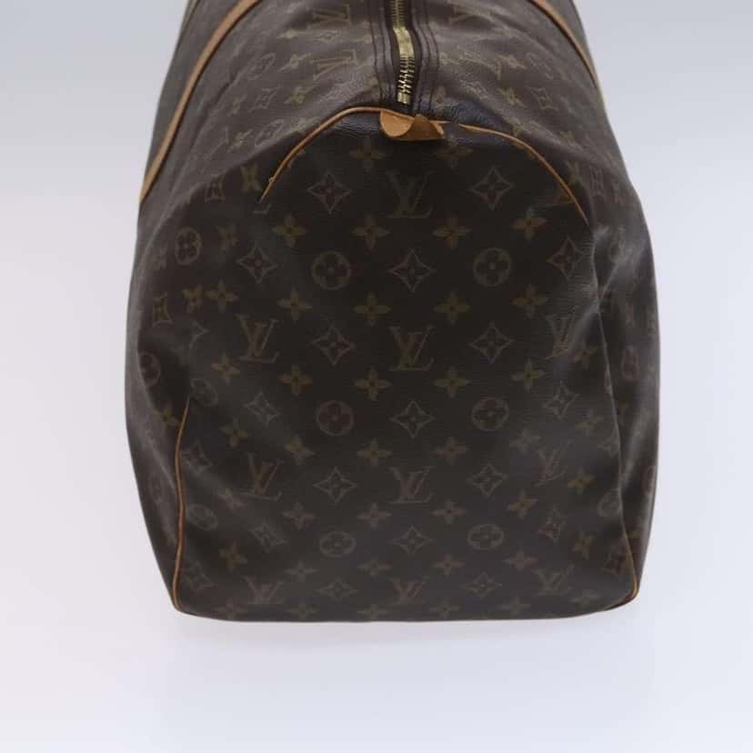 Louis Vuitton Keepall Bag Brown Canvas Fair condition - Model View