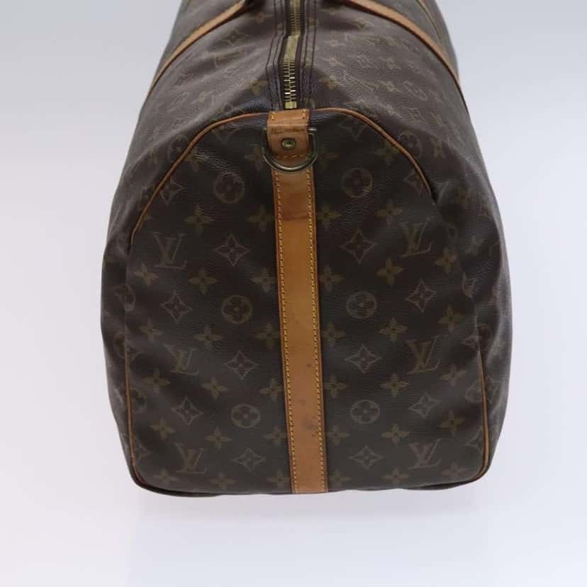 Louis Vuitton Keepall Bandouliere Bag Brown Canvas Fair condition - Inside View