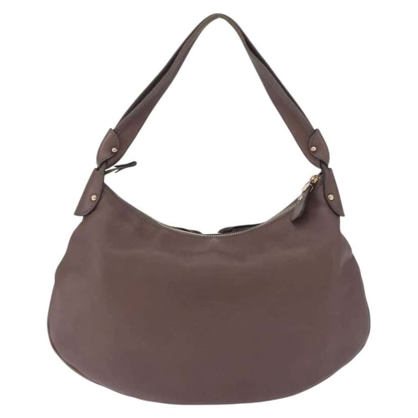 Salvatore Ferragamo Vala Handbag Brown Leather Good condition - Back View