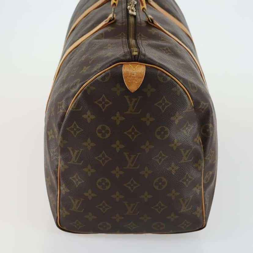 Louis Vuitton Keepall Bag Brown Canvas Good condition - Model View