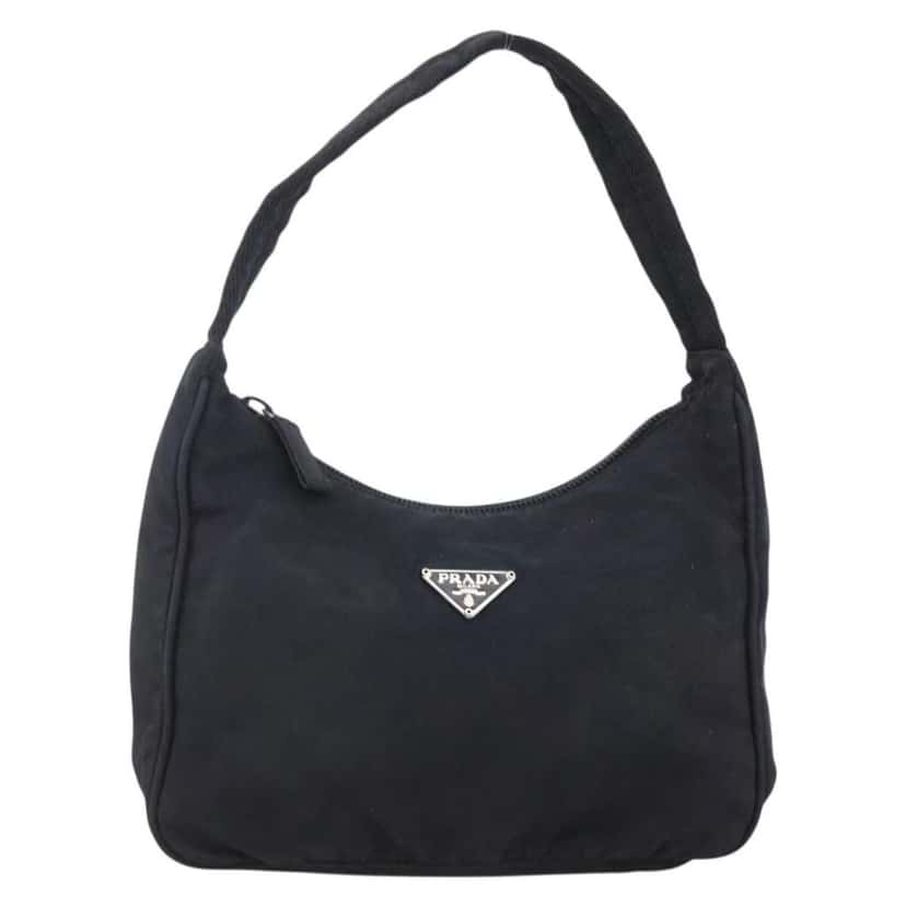 Prada Re-Edition 2000 Hobo Black Good condition - Front View