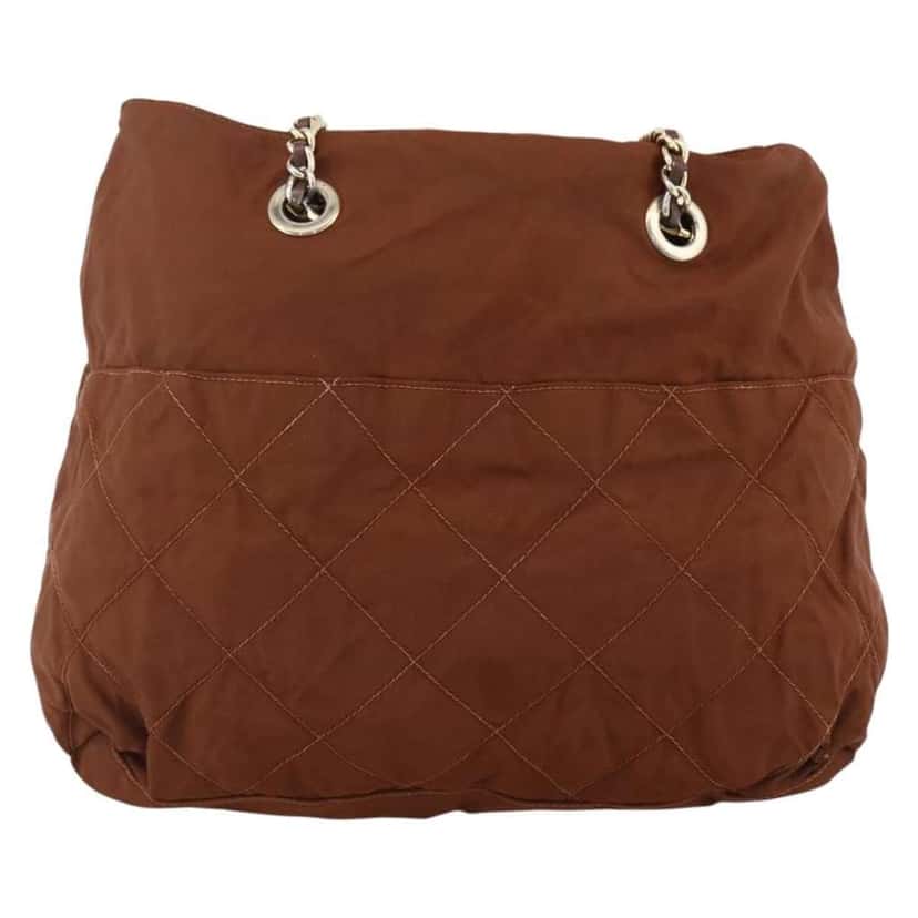 Prada Re-Edition 1995 Chain Tote Brown Fair condition - Back View