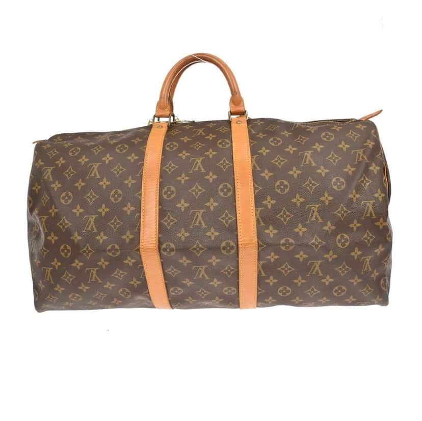 Louis Vuitton Keepall Bag Brown Canvas Good condition - Back View