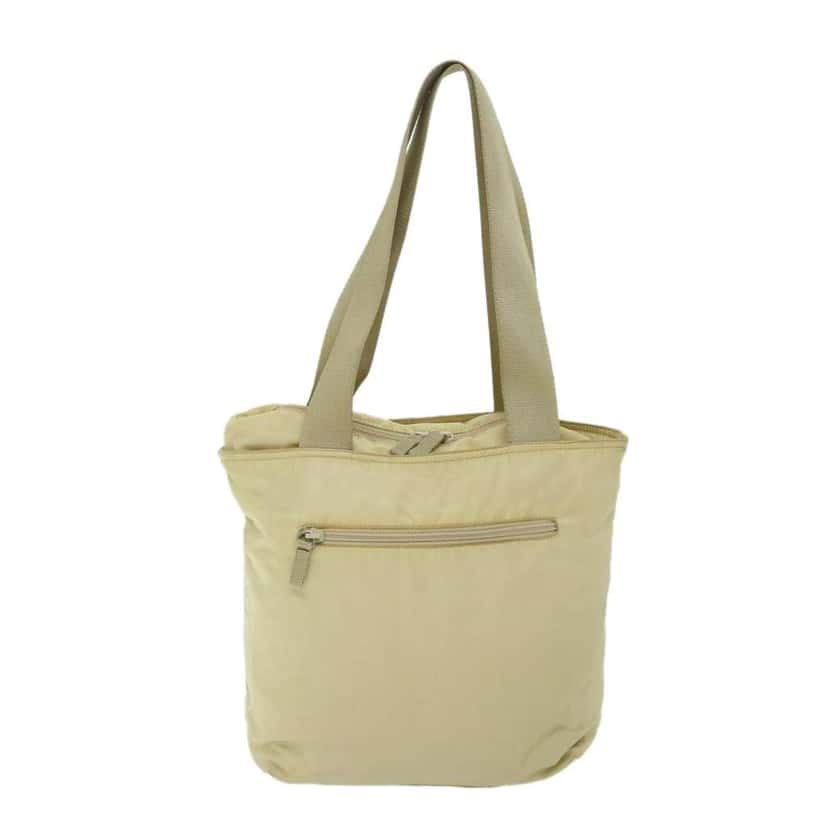 Prada Vintage Zip Tote Beige Fair condition - Back View