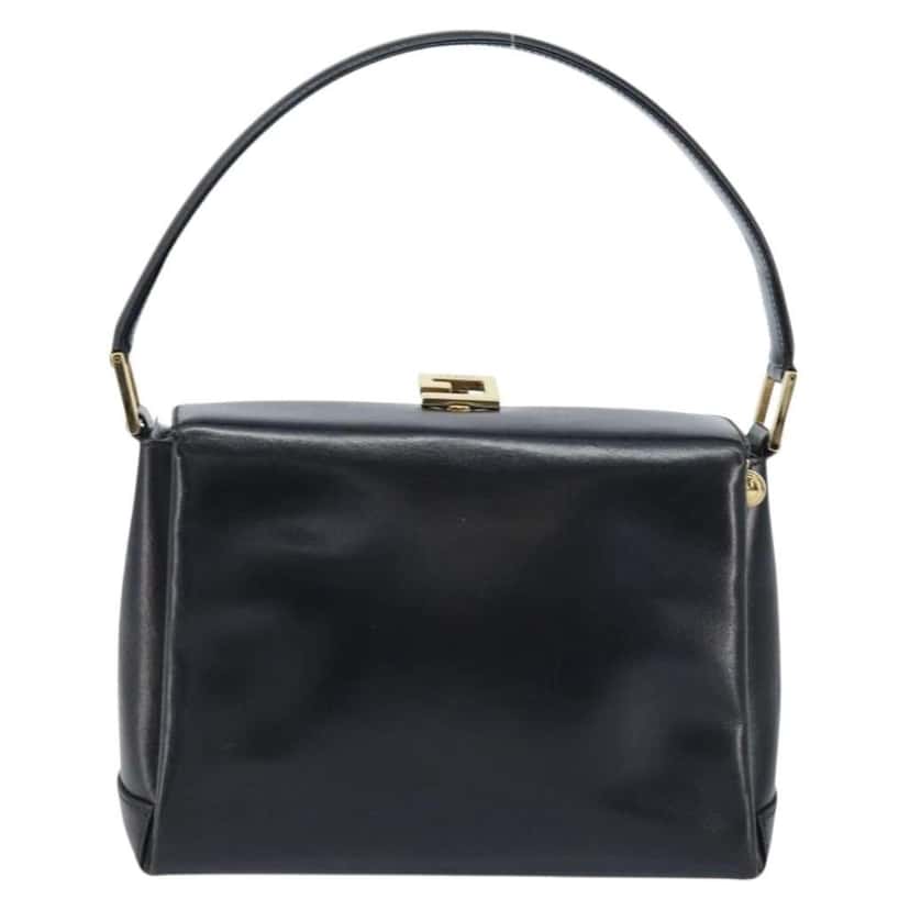 Gucci Vintage Convertible Box Crossbody Bag Black Leather Good condition - Back View