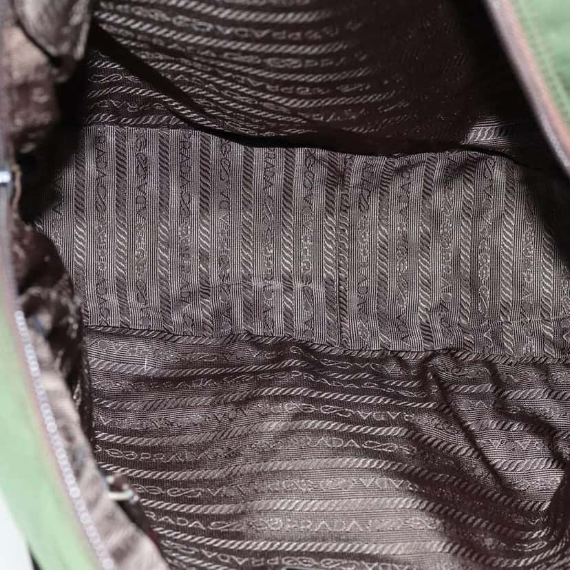 Prada Bowling Shoulder Bag Khaki Fair condition - Box View