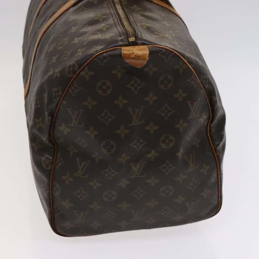 Louis Vuitton Keepall Bag Brown Canvas Fair condition - Model View