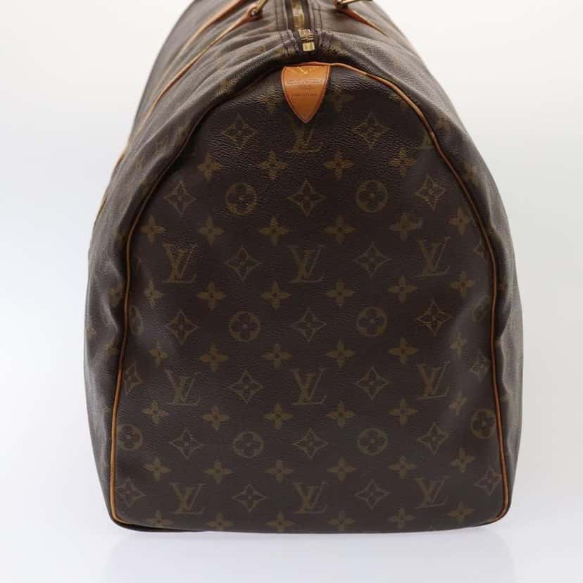 Louis Vuitton Keepall Bag Brown Canvas Fair condition - Model View