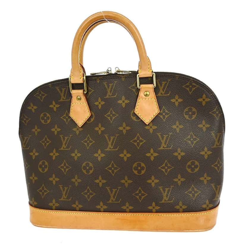 Louis Vuitton Alma Handbag Brown Canvas Good condition - Back View