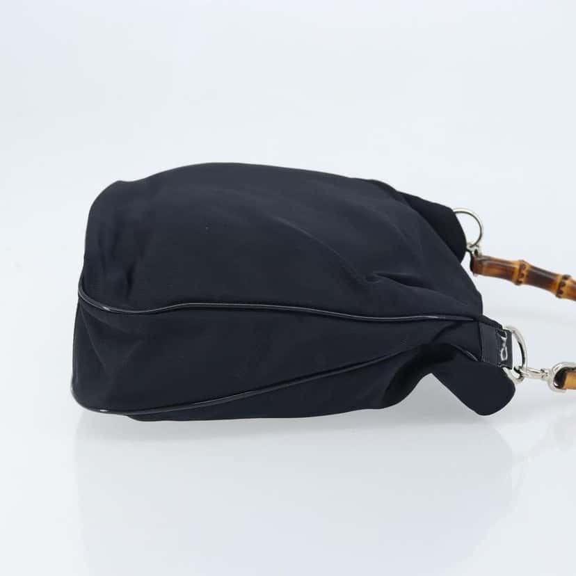 Gucci Vintage Bamboo Shoulder Bag Black Good condition - Inside View