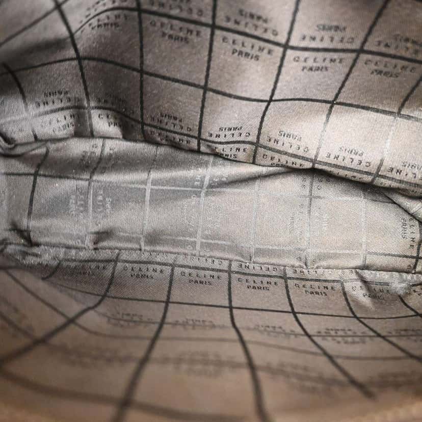 Celine Vintage Macadam Shoulder Bag Brown Canvas Good condition - Box View