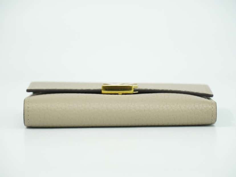 Louis Vuitton Capucines Compact wallet Beige Leather Good condition - Box View