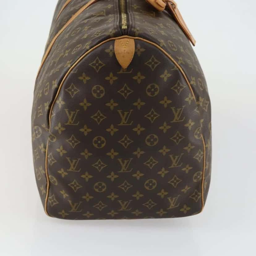 Louis Vuitton Keepall Bag Brown Canvas Fair condition - Model View