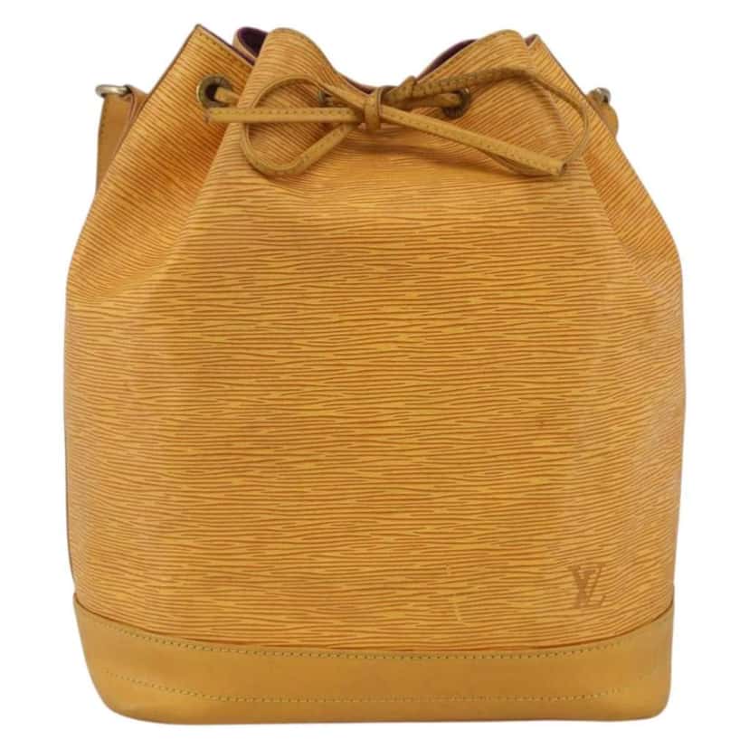 Louis Vuitton Noe Handbag Yellow Leather Fair condition - Front View