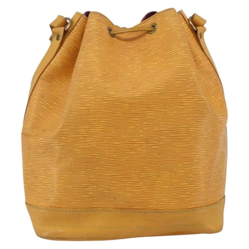 Louis Vuitton Noe Handbag Yellow Leather Fair condition - Back View