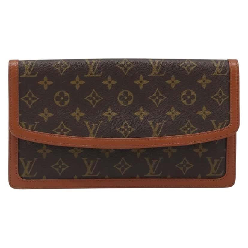 Louis Vuitton Dame Pochette Brown Canvas Fair condition - Front View